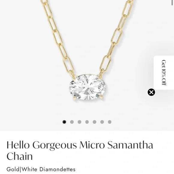 Melinda Maria Hello Gorgeous Micro Samantha Chain - Picture 1 of 4